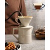 ZEBERBO Pour Over Coffee Maker, Single Cup Ceramic Coffee Dripper,