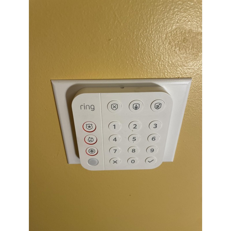 Wall Mounting Plate (Large) for Ring Alarm Keypad - 3D