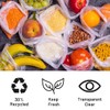 Clear Plastic Food Bags On a Roll - 500 Pack,
