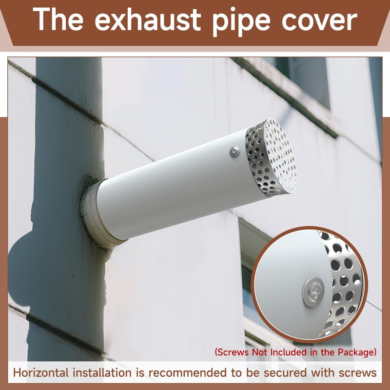 BJADE'S PVC Pipe Termination Cap,Stainless Steel Mesh Screen Vent Cover