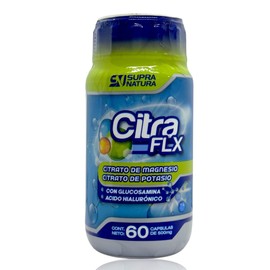 Citrato de Magnesio Potasio Glucosamina AHA 60 caps Supra