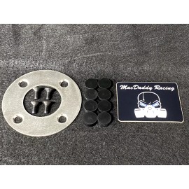 MacDaddy Racing Yamaha Banshee Clutch Basket Backing Plate with Cushions ('87-'06)