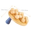 OATIPHO Bamboo Massage Body Brush Handheld Body Massage Roller for