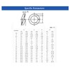 M2 Split Lock Washer, 304 Stainless Steel Spring Lock Washer,