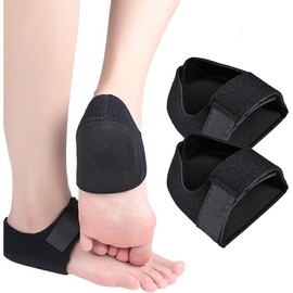 Protectores de Talón Almohadillas de Talón con Copas de Gel, Beige (Negro)