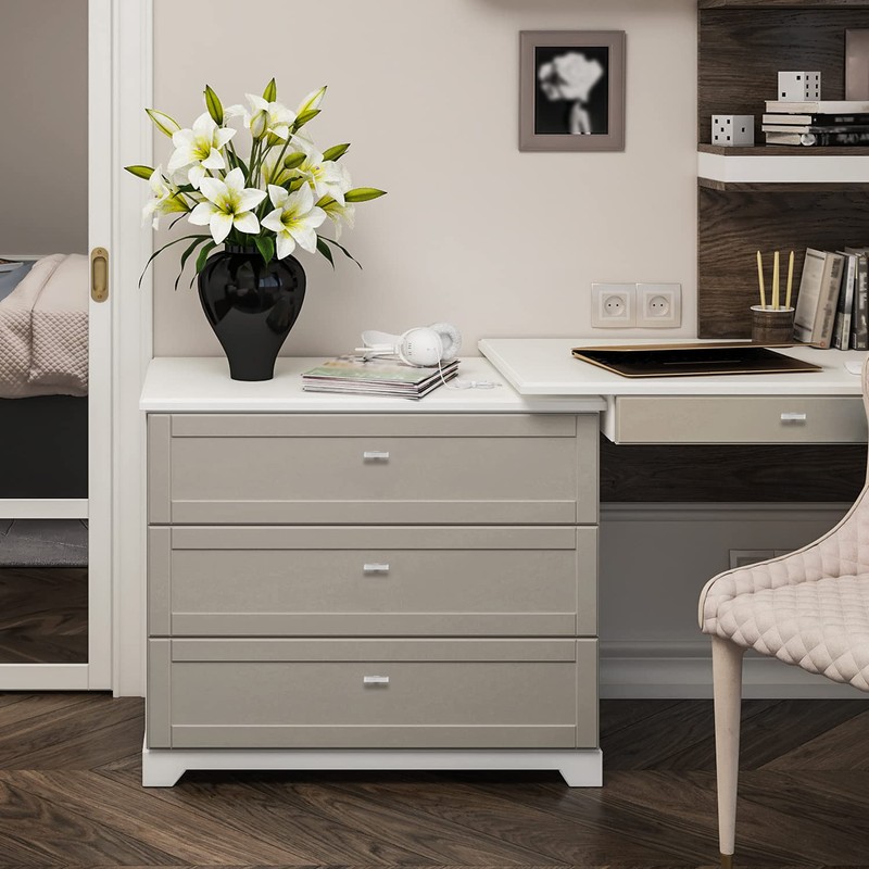 Ravinte 10 Pack Brushed Nickel Kitchen Cabinet Handles Single Hole