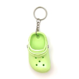 4Trails Mini Rubber Clog Keychain Decorative Shoe Design Novelty Mini Shoe Keychain,Funny Backpack Pendant Keychain Lime Green