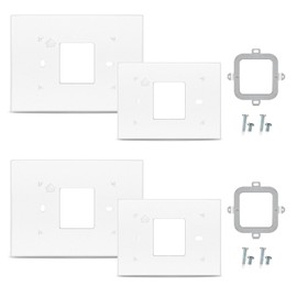 Thermostat Cover Plate Replacement for Honeywell Home Thermostat Wall Plate RTH9585WF RTH8560D TH9320wf5003, Smart Thermostat Wall Plate White Cover Assembly THP2400A1027W (2 Pack)