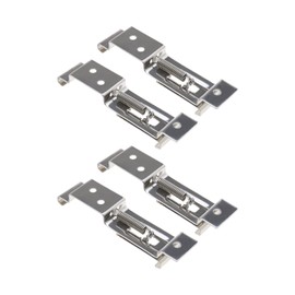 Create idea Pack of 4 Number Plate Holders Frame Number Plate Clips Spring Holder Truck Car Trailer Loaded Holder Easy Installation Durable Stainless Steel Construction