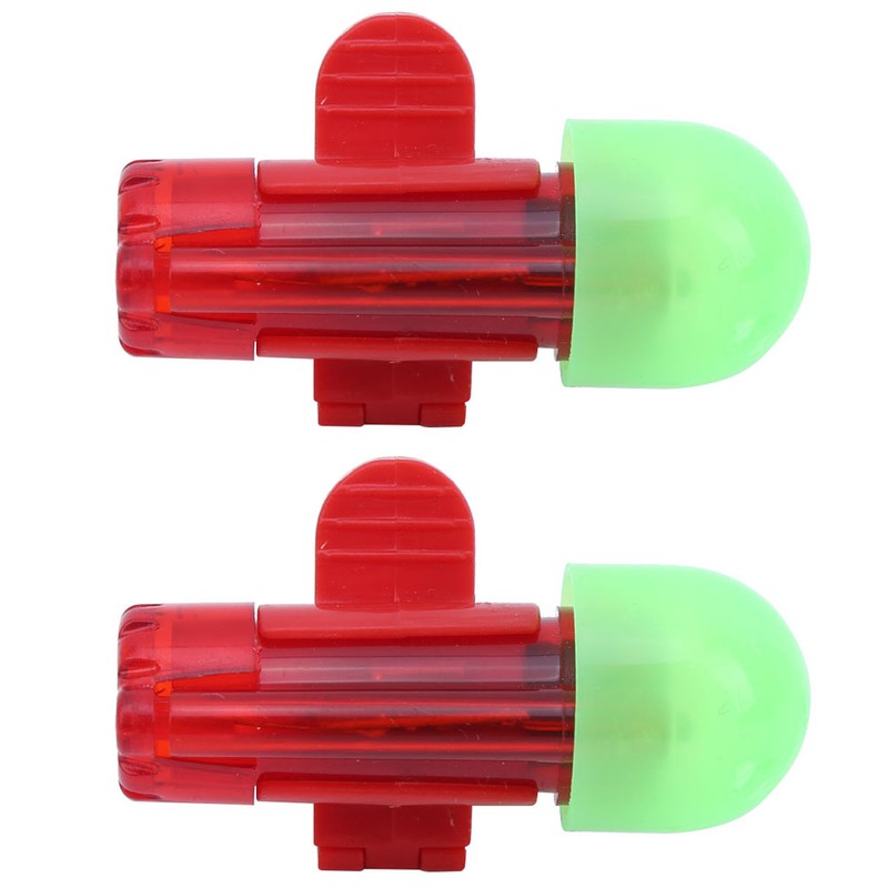 2 Sets Night Fishing Sensor Light Pole Alarm LED Signal