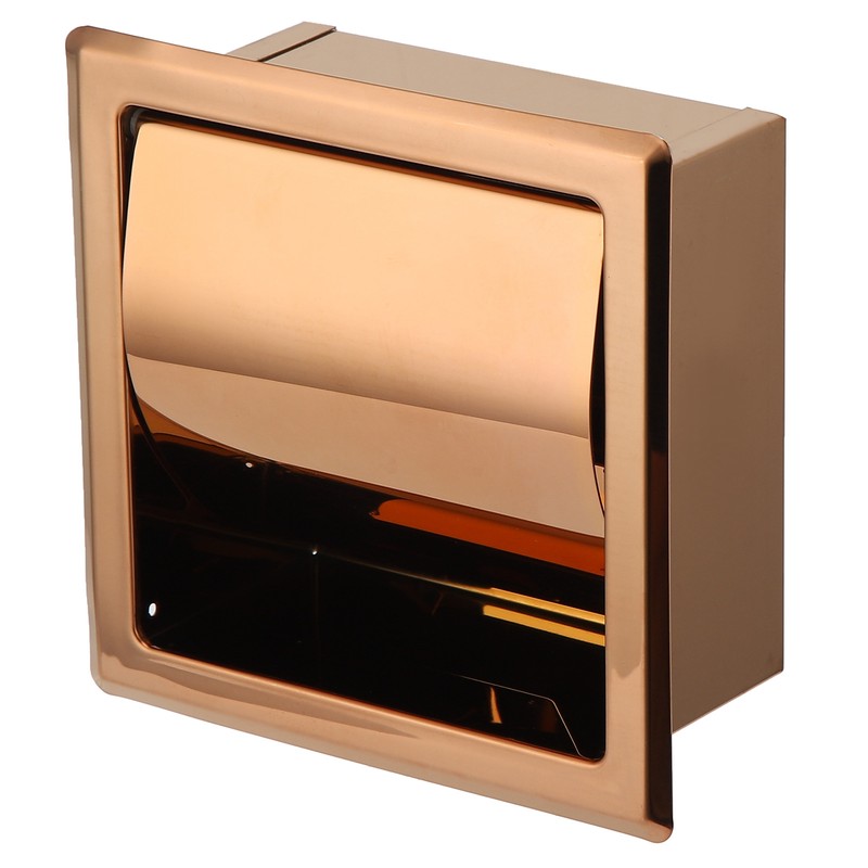 Embedded Style Toilet Paper Holder Stainless Steel Paper Towel Holder