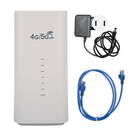 4G LTE Router with SIM Card Slot 4 Antenna Up to 32 Users Wireless WiFi CPE WiFi Router for Office 100‑240V White US Plug