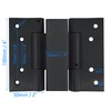 2Pairs 4Pcs 4" Double Action Spring Door Hinge, 3mm Thick