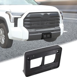 Car Front License Plate Frame Bracket Compatible with Toyota Tundra 2022-2024 Front License Plate Tag Holder Mounting Mount Adapter Bumper Brackets Frame Trim Cover Tag Holder Replacement Accessories