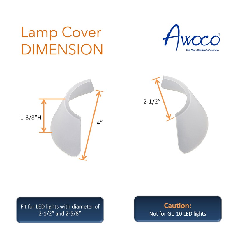 Awoco ON-E01-32 LED Light Bulbs Replacement for Range Hoods -