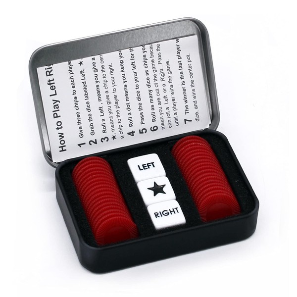 Bilywey Left Right Center Dice Game Set with 3 Dices
