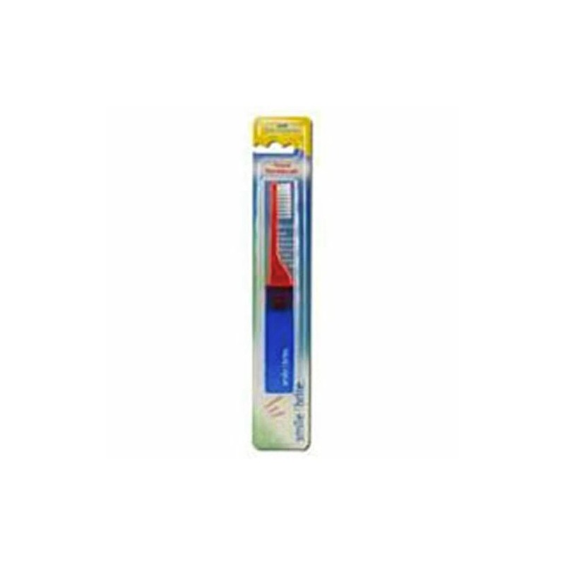 Nylon Bristles Pocket Travel Toothbrush 1 Count