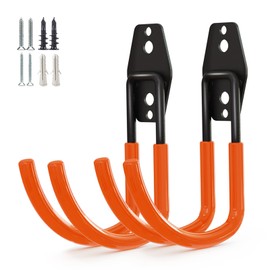 PYBTOOL Heavy Duty Utility Garage Storage Hooks Garden Hose Hangers Wall Mounted Steel Hooks Organizer Garage Garden Tools