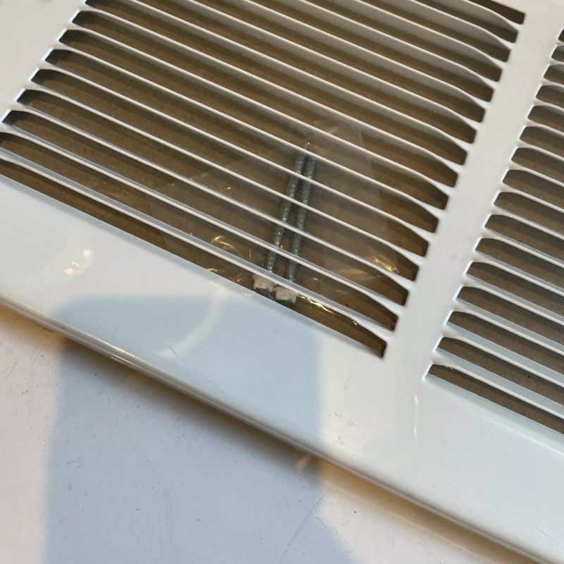 Hart & Cooley Baseboard Return Air Grill Cover Steel Bright