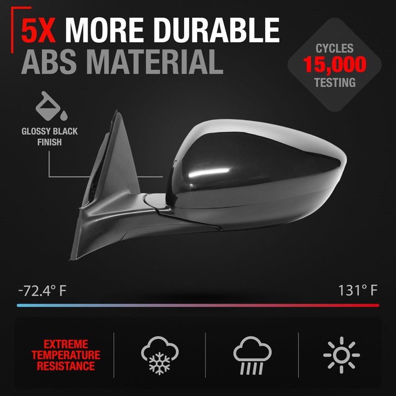 Driver Side Mirror Replacement - Compatible with 2018-2022 Honda Accord