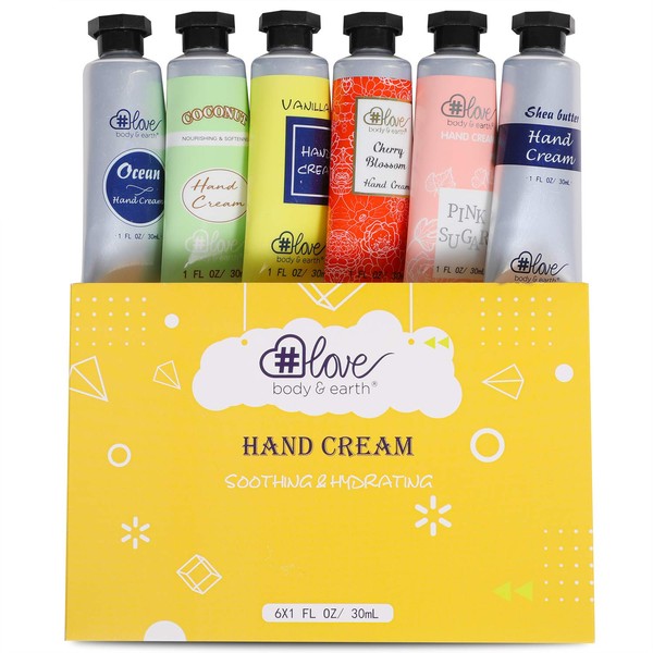 Hand Lotion Set, Hand Cream for Women, Lotion Gift Set, Pack of 6 Hand Cream Gift Sets, Holiday Gift for Mother's Day Valentine's Day Christmas