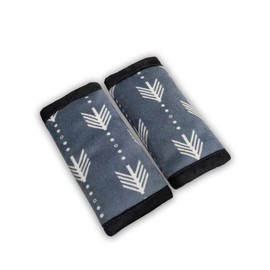 Fundas para correas de asiento de coche para bebé, almohadillas antideslizantes para cinturón de seguridad para bebé, cojín suave para niños y niñas, protege el cuello y el hombro, se ajusta a cochecito/carriola/cochecito; 2 piezas; gris