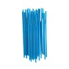 YAOSHENG 200pcs Blue Straw 8.26" x 0.2"Solid Colors Flexible Drinking