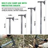 ZENHOSIT Multifunctional Folding Tactical Shovel Hatchet Combo - With Axe,