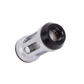 Barrow G1/4" Composite Plate Filter, Silver Body, Black Caps