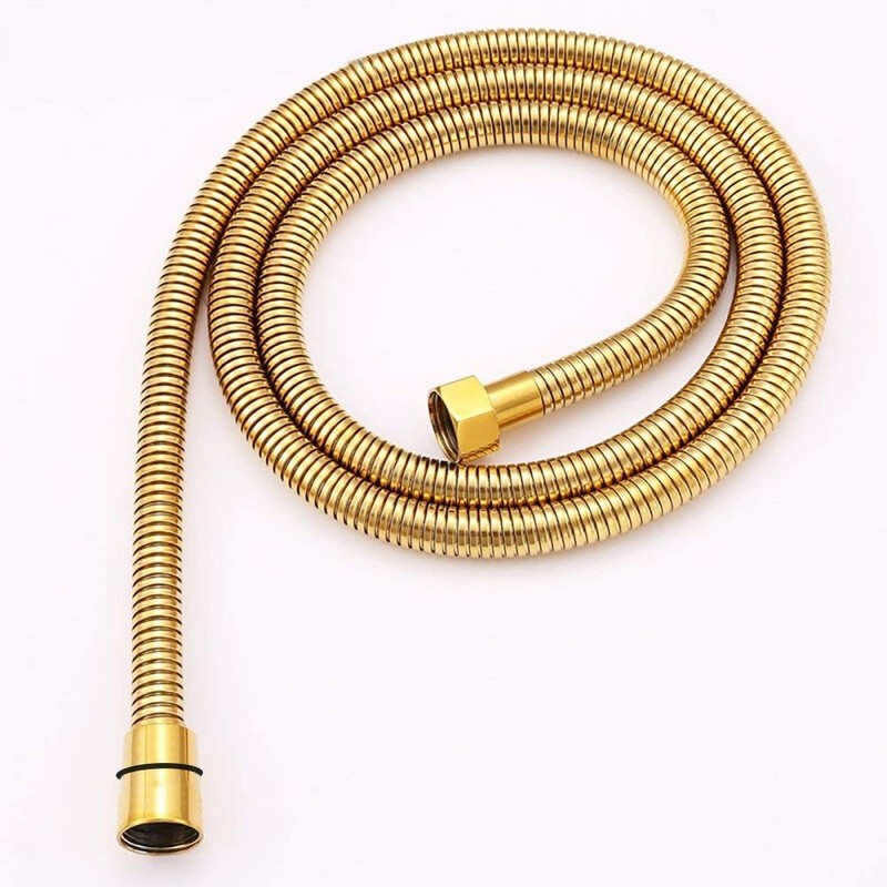 Nostalgia Gold Shower Head Hand Showers with Shower Hoses Brass