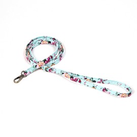 Organic Cotton Dog Leash for Small,Medium and Large Breed,Brass Hardware Pet Leash for Walking,Running and Training 6FT