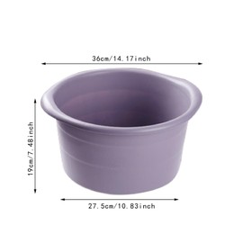 perfeclan Portable Foot Bath Basin,Multipurpose with HandlesFoot Bath Basin Soaking Tub Massage Foot Bath Soak Tub for Pedicure, Purple