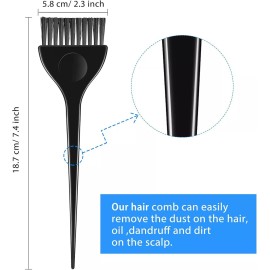 Boao 6 Pieces Hair Dye Color Brush Set, 6 Count (Pack of 1), 6 Colors