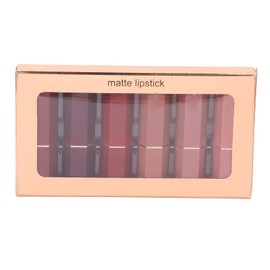 Kit de Lápiz Labial de Larga Duración, Textura de 6 Colores, Portátil, No se Pega a la Taza, Ideal para Todo Tipo de Piel,                            