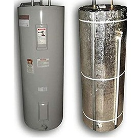 Ant Enterprises Reflective Water Heater Blanket Jacket Insulation Fits 40 Gallon Tank R Value 6 (Tape)