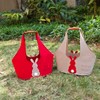 Pack of 2 Easter Baskets, Easter Felt Bags, Easter Bunny