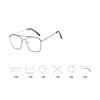 TECH-LINE-DIRECT Adult Fashion Metal Square Grey Glasses Frames The Factory