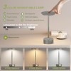 ZTFLOS Cordless Table Lamps, LED Rechargeable Outdoor Waterproof Portable Touch