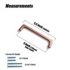 Goo-Ki 5''(128mm) Antique Copper Cabinet Pulls,Retro Zinc Alloy Cabinet Pulls