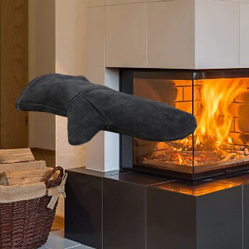 Achilles Fireplace Gloves, Oven Gloves, Grill Gloves, Fireproof Made of