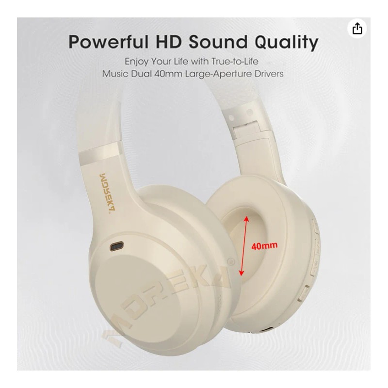Auriculares Inalmbricos Bluetooth Moreka-bl016 Cancelacion Ruido Diadema Inalmbrico Anc Bt