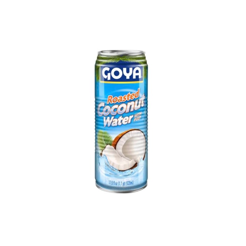 Goya Roasted Coconut Water With Pulp, 17.6 oz, 2-Pack