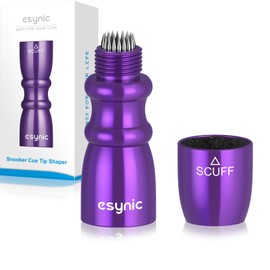 eSynic Popular Snooker Cue Tips Shaper 3 in 1 Pool Cue Tips Shaper Set Billiard Snooker Accessories Pool Cue Accessories Snooker Cue Tips Shaper 3 in 1 Tool - -Shaper, Scuffer, Aerator (Purple)