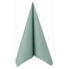 50 Apartina Napkins Fabric-Like Airlaid, Plain, Eucalyptus Green, Size 33