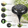 12-LED Solar Ground Lights for Outdoor Landscaping – IP65 Waterproof