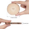 CUWELT 50Pcs Natural Wood Slices for Crafts, 6-7cm Unfinished Log