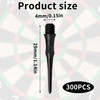 runxsam 300 Pcs Plastic Dart Tips with 2BA Thread, Soft