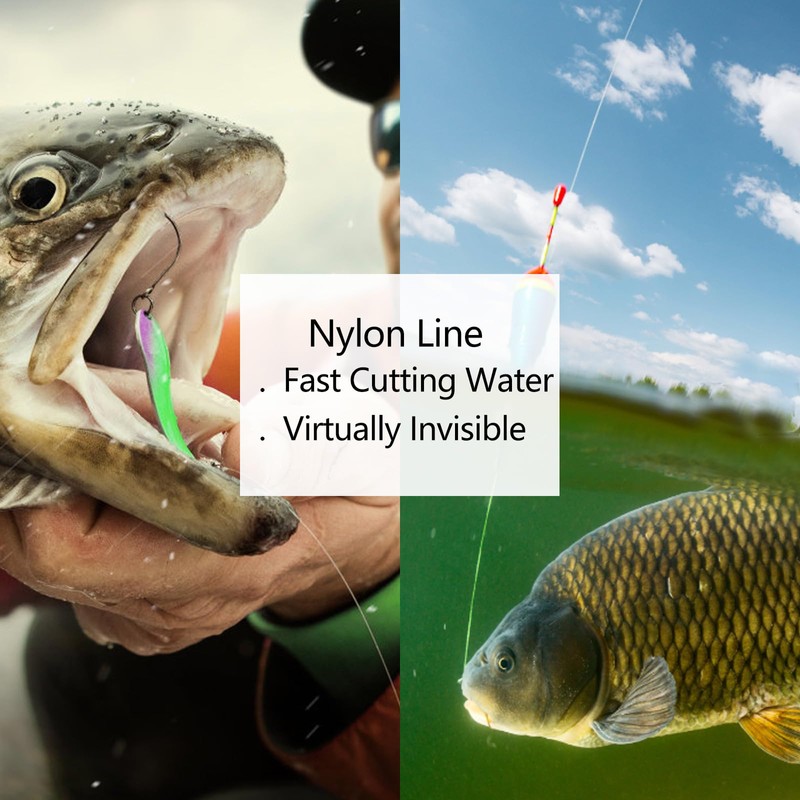 Nylon Fishing Line, Strong Clear Invisible Hanging Wire 985ft, for