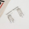 Star Ear Climber Earrings for Women,Two-Way Crystal Tassel Ear Jacket