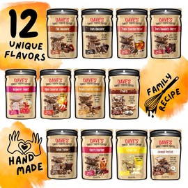 Ultimate Toffee 12 Flavor Bundle - Dave's Sweet Tooth Toffee - 12 Unique Flavors - 12 4oz Bags Chocolate Snack  Almond Toffee  sampler Candies Bonbon Dessert